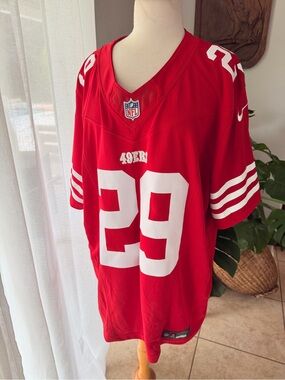 Nike 49ers Hufanga #29 Jersey Red XXL NFL Dri-Fit NFLPA